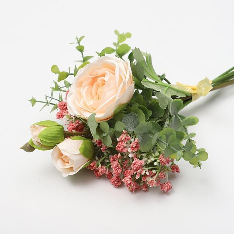 1 Bunch Silk Artificial Flower Artificial Gypsophila Peony Flower for Party Outdoor Wedding Table Living Room Decoration
