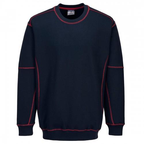 Portwest Moletom masculino essencial de dois tons S azul royal/azul-escuro