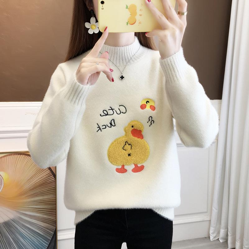 Svetr s krátkým rukávem Dámský Tričko s volným rukávem Všestranné pletené spodní tričko Dámský top