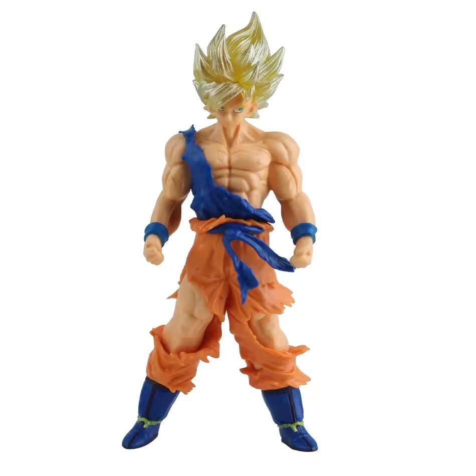 Anime 17-18CM Dragon Ball Z Super Saiyan Son Goku Broly Vegeta Anime Action Figure Model Gifts Collectible Figurines for Kids