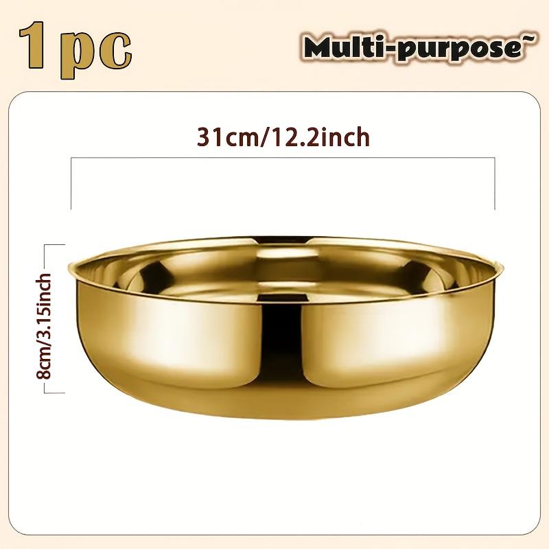 Extra Thick Stainless Steel Bowl Household Large Capacity Baking Bowl Suitable for Mixing Dough Stirring Salads Multi-purposed