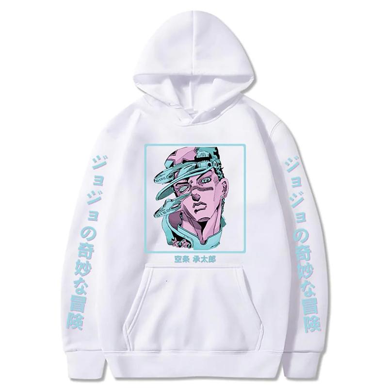 Neue Anime JoJo Bizarre Abenteuer Jotaro Kujo Druck Hoodie Männer/Frauen Harajuku Übergroßen Vintage Unisex Streetwear Übergroße Kleidung Tops