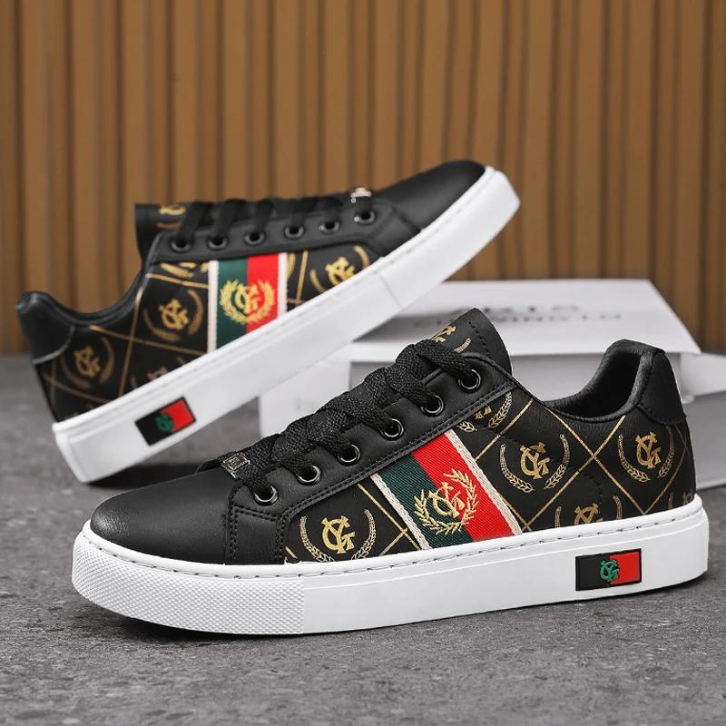 Mens Sneakers Walking Men Casual Shoes Fashion Brand Running Sport Male Man Leather Shoes for Men Designer Platform Mens Shoes