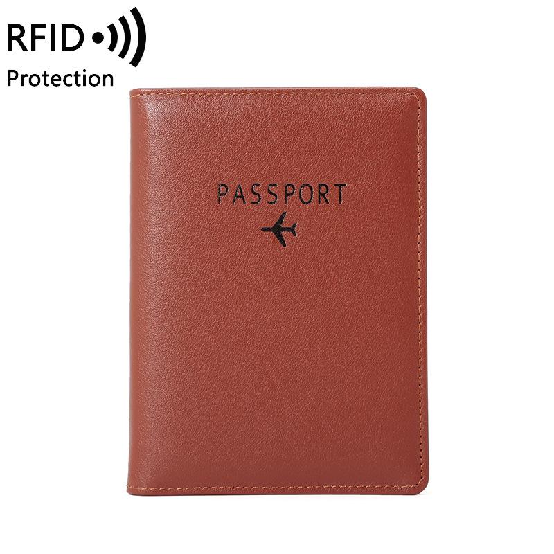 Anti-theft Brush Passport Bag Men and Women Multifunctional ID Bag Travel Wallet Ticket Holder