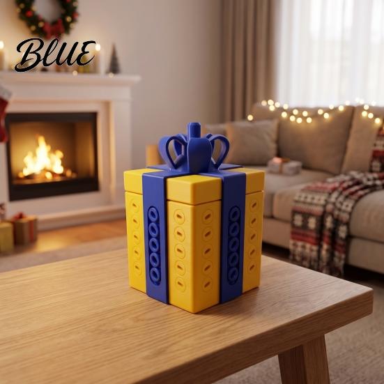 White Elephant Exchange Gift Annoying Prank Puzzle Box, 3D Printed Reusable Cash & Card Decorative Box Holder, Hilarious Challenge Funny Surprise for