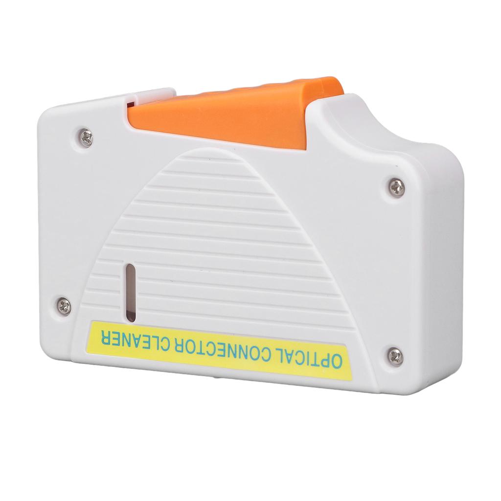 White Fiber Optic Cleaning Box Lightweight SC FC ST LC Optical Fiber Connector Fiber End Cleaner