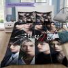 Custom Name Stray Kids Mystery Bedding,Quilt Set Quilt Cover Pillowcase Home Birthday Gift (1 * duvet cover + 2 * pillowcase, without core)
