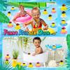 6-60 Set Cowboy Rubber Duck Bulk Mini Car Yellow Duckies Bath Toys Party Favor With Mini Hat Swim Circle Necklace Sunglasses