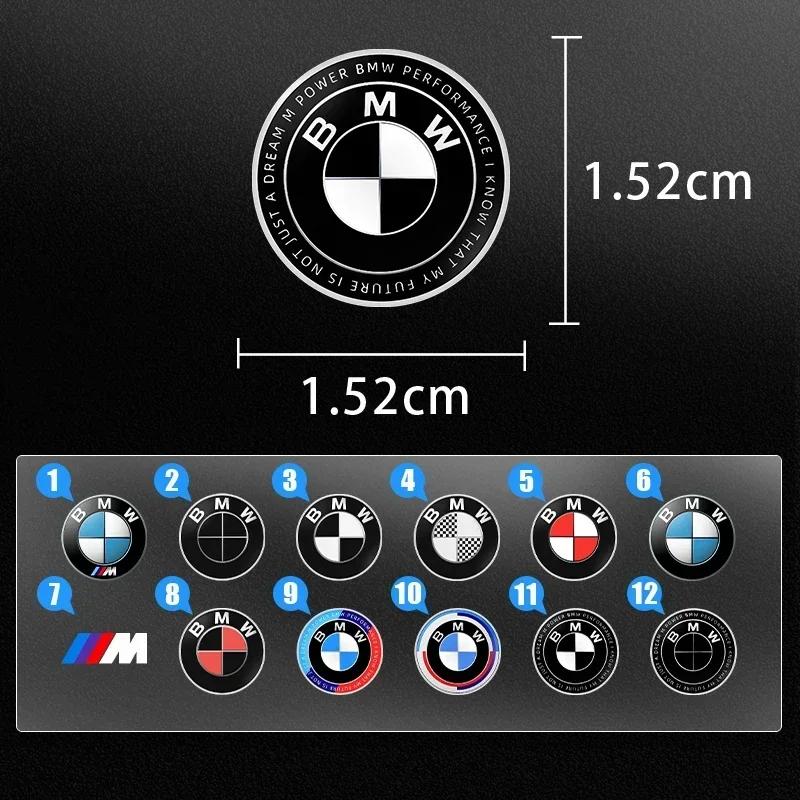 ZRQG3 E60 E93 2025 For BMW M X3 X5 X6 Car Steering Wheel Badge Stickers Car Door Handle Label Decal For BMW 50th M E46 E39 E90 E60 F1
