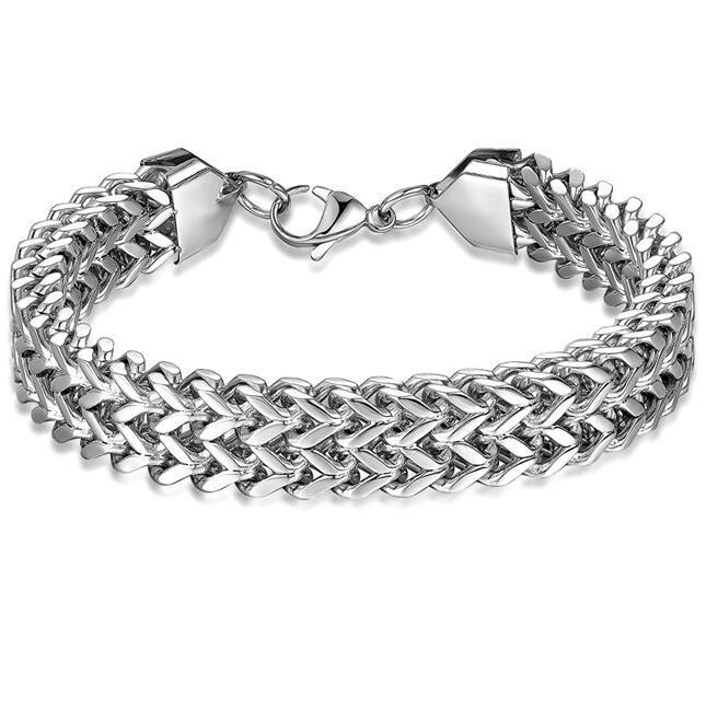 

Trendy Men s Thick Titanium Steel Hip-Hop Bracelet - Korean Style, Simple & Fashionable for Students