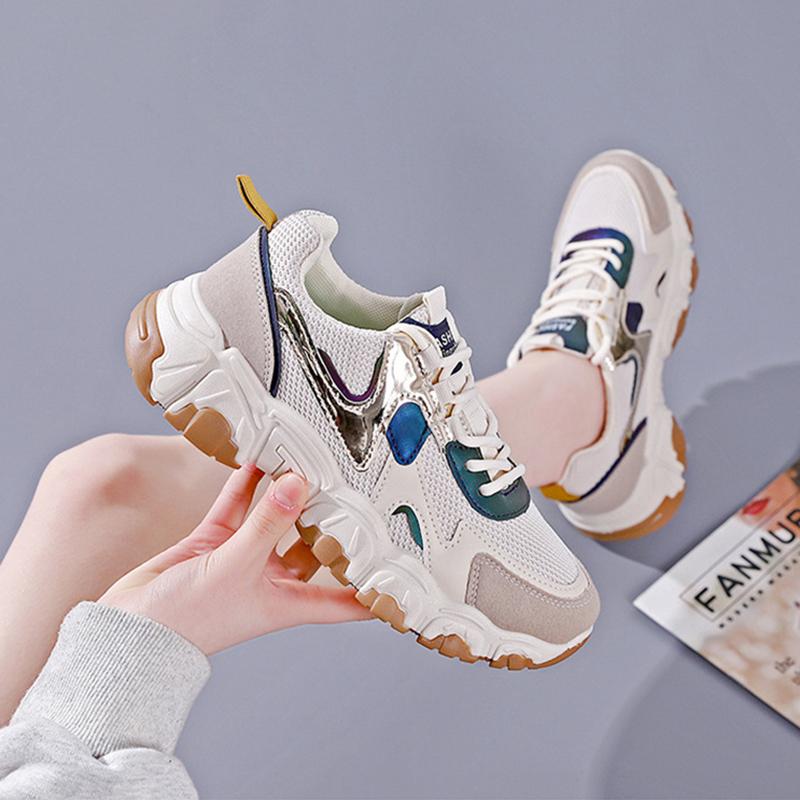 Fashion Women's Fashion Casual Women's Sneakers Breathable Women's Vulcanized Mesh Sneakers
