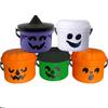 Spooky Bucket Figurines , Halloween Bucket , Small Halloween Buckets  , Candy Bowl , Plastic Buckets With Handles