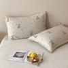 Cartoon Cotton Jacquard Pillowcase Set: 4-Layer Gauze, Soft, Breathable, Universal for All Seasons (Set of 2)
