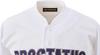 ZETT Baseball Pro Collar Uniform Imitation Open White Size BU545MT Top, Status, Stand-Up Shirt, Style, (1100), O,