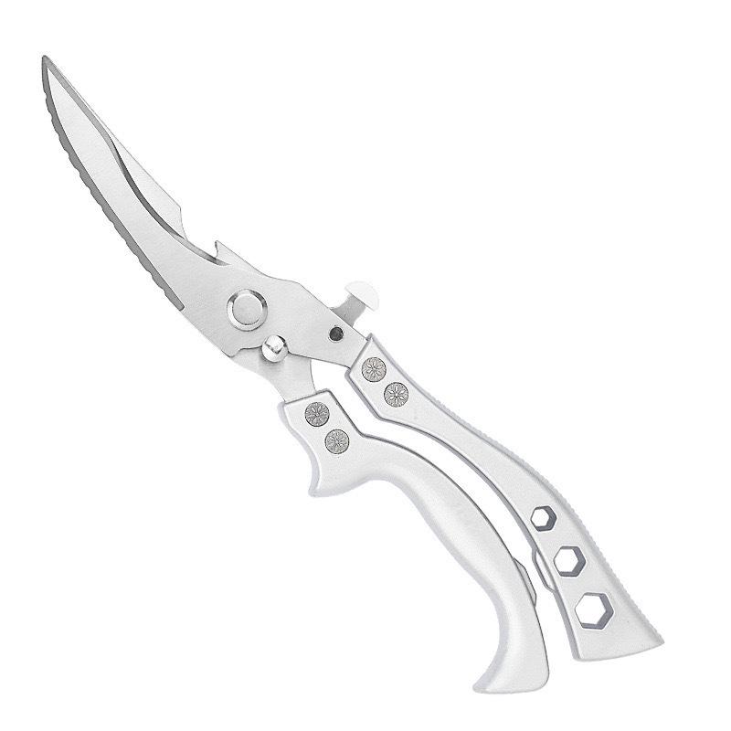 German Multi-Purpose Stainless Steel Kitchen Scissors for Chicken, Fish, and BBQ