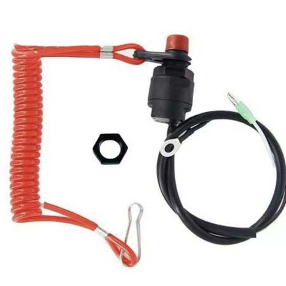 Safe Boat Kill Switch Lanyard Stretchable Engine Kill Stop Switch  Outboard Engine