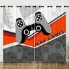2024 Gamepad Player Game Elements Curtain Kids Boys Girls Room Decor Bedroom Living Room Shade Curtain 2 Panels Free Delivery