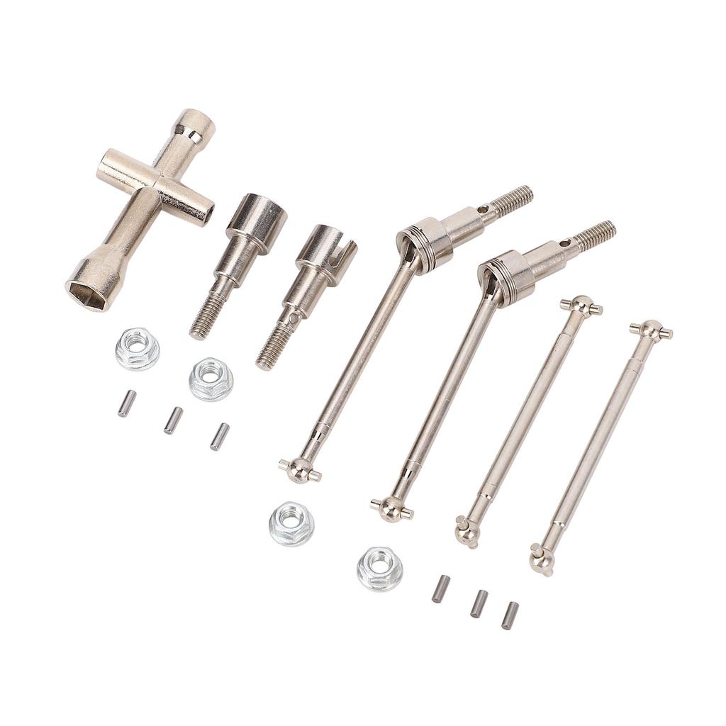 Front and Rear Drive Axle Set Metal Drive Shaft Replacement for 16101PRO 16102 16103 16201 Brushless High Speed RC Car