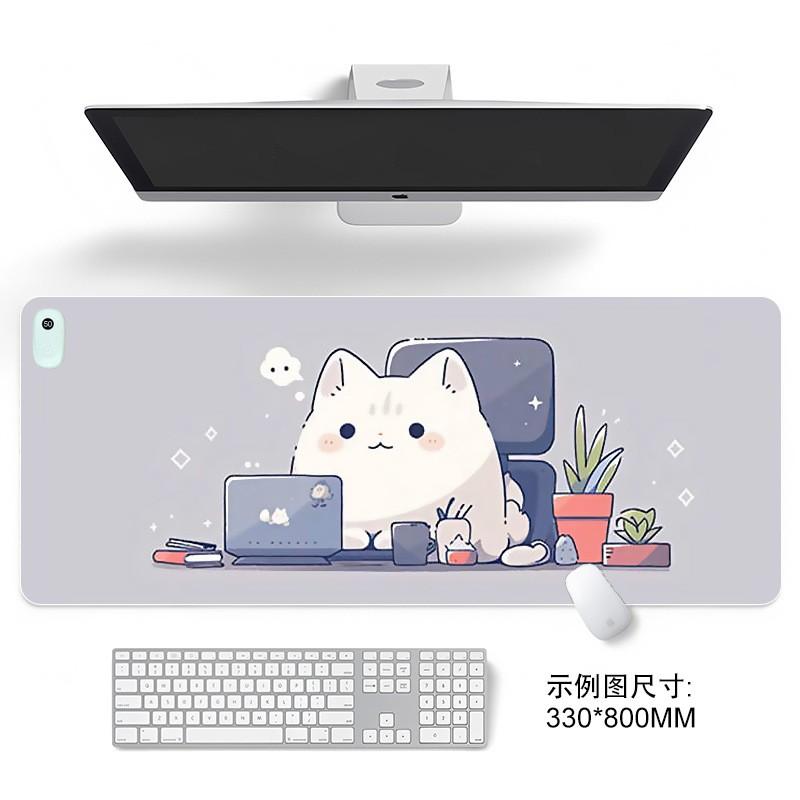 Large Heated Desk Pad Students Office Warm Mouse Cute Cartoon Patterns