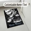 Personalized Crystal Velvet Carpet,Death Note Custom Printed Name, Plush Area Rug For Home Indoor Decor
