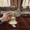 Nautical Marine Shiny Brass Wheel Ship Bell~Wall Hanging Door Bell Home Decor