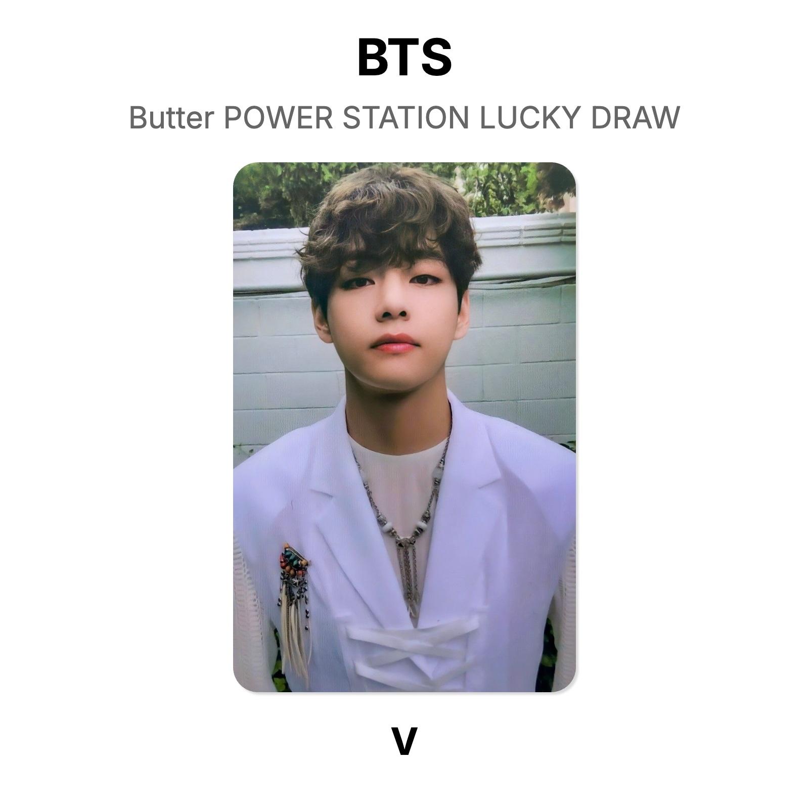 BTS Butter POWER STATION LUCKY DRAW Official Photocard V