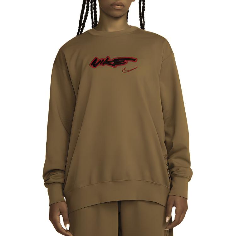 Nike X Futura Sweatshirts Unisex Brown Crew Neck Moderate Other fz0257-224