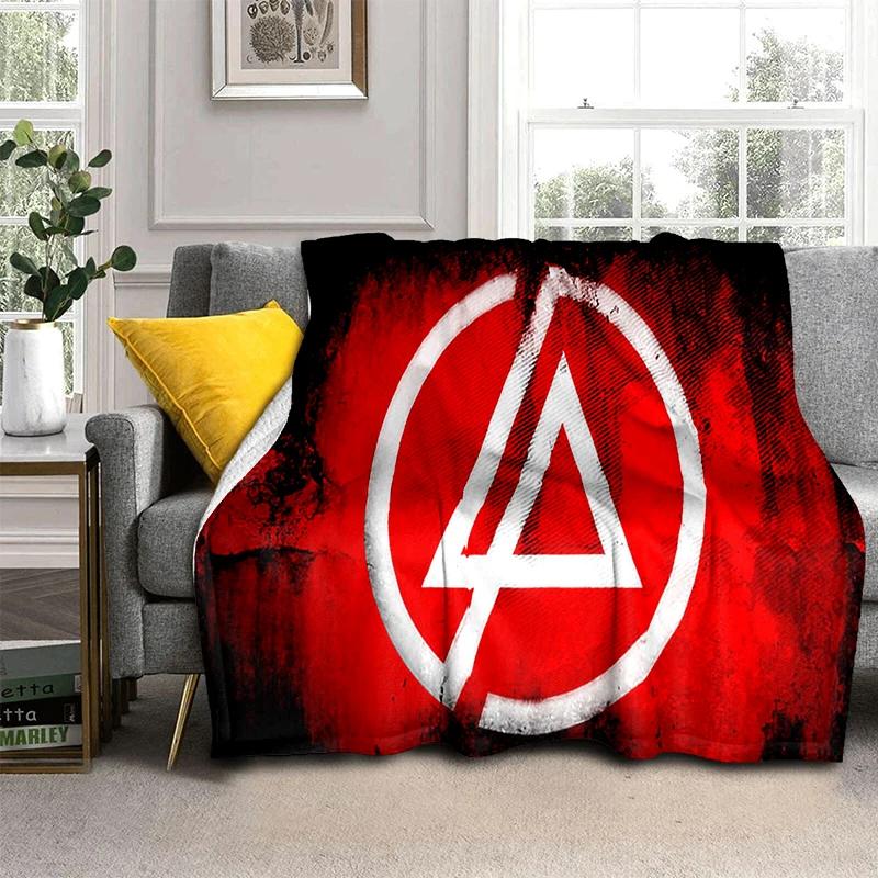 HOT L-Linkin Park Rock Band Classic Soft Plush Blanket,Flannel Throw Blanket for Living Room Bedroom Picnic Bed Sofa Cover