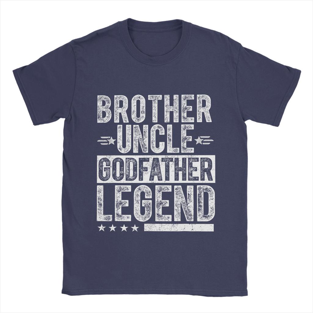 Onkel Pate Legende T-Shirts Für Unisex Baumwolle Lustige T-Shirts Rundhals T-Shirt Kurzarm Kleidung Grafisch Bedruckt