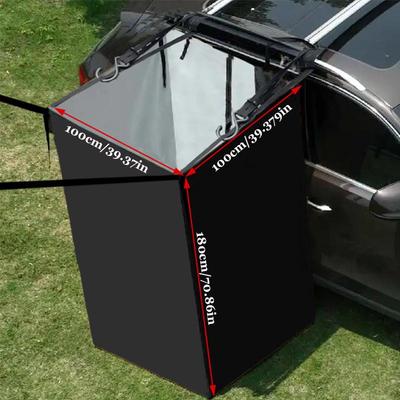 Car Side Awning Blackout Privacy Shower Curtain with Sun Shade for Outdoor Camping
