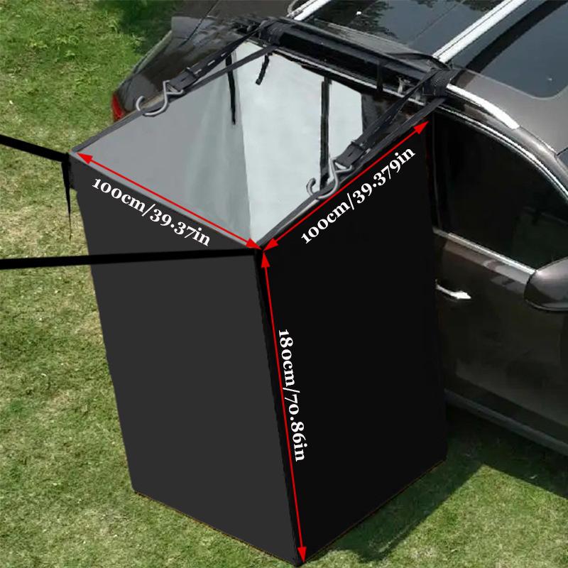 Auto Seitenmarkise Blackout Sichtschutz Duschvorhang mit Sonnenschutz für Outdoor-Camping
