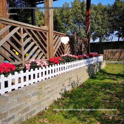 Outdoor Anticorrosive Wooden Garden Fence for Decoration and Flower Beds