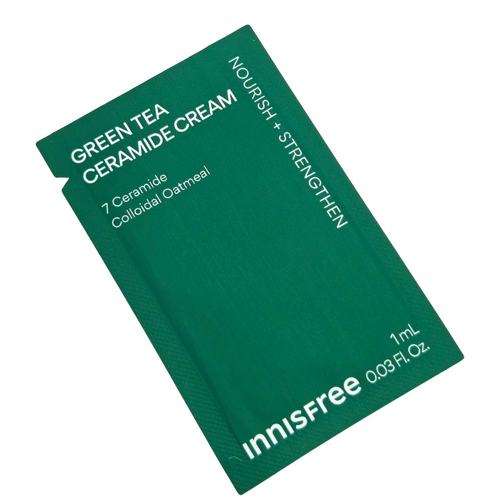 60pcs_[INNISFREE] Green Tea Ceramide Cream 1ml (Sample Sachet)
