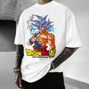 T-shirt in Cotone a Maniche Corte con Stampa Dragon Ball Z Son Goku Vegeta Unisex Abbigliamento Donna Harajuku Yk Tee Vintage Casual Tee Top