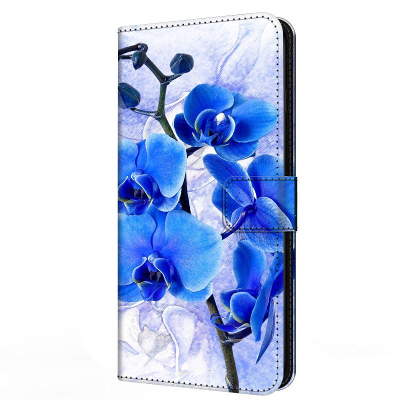 Кожаный чехол-книжка для Samsung S25 Ultra Кошелек Подставка Обложка-книга для Galaxy S24 Plus Ultra FE Магнитный Цветочный S23 S22 Ultra Кошелек Galaxy S25 Ultra&Case & Strap