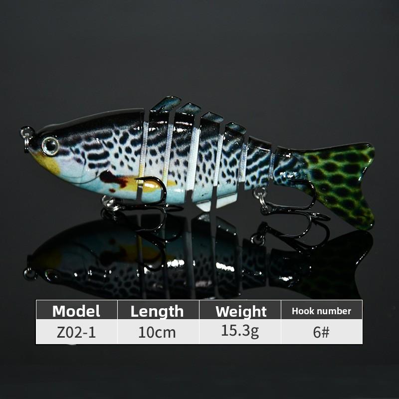 7 10cm Multi-section Bait Plastic Hard Bait Fake Bait Simulation Bionic Freshwater Luya Bait