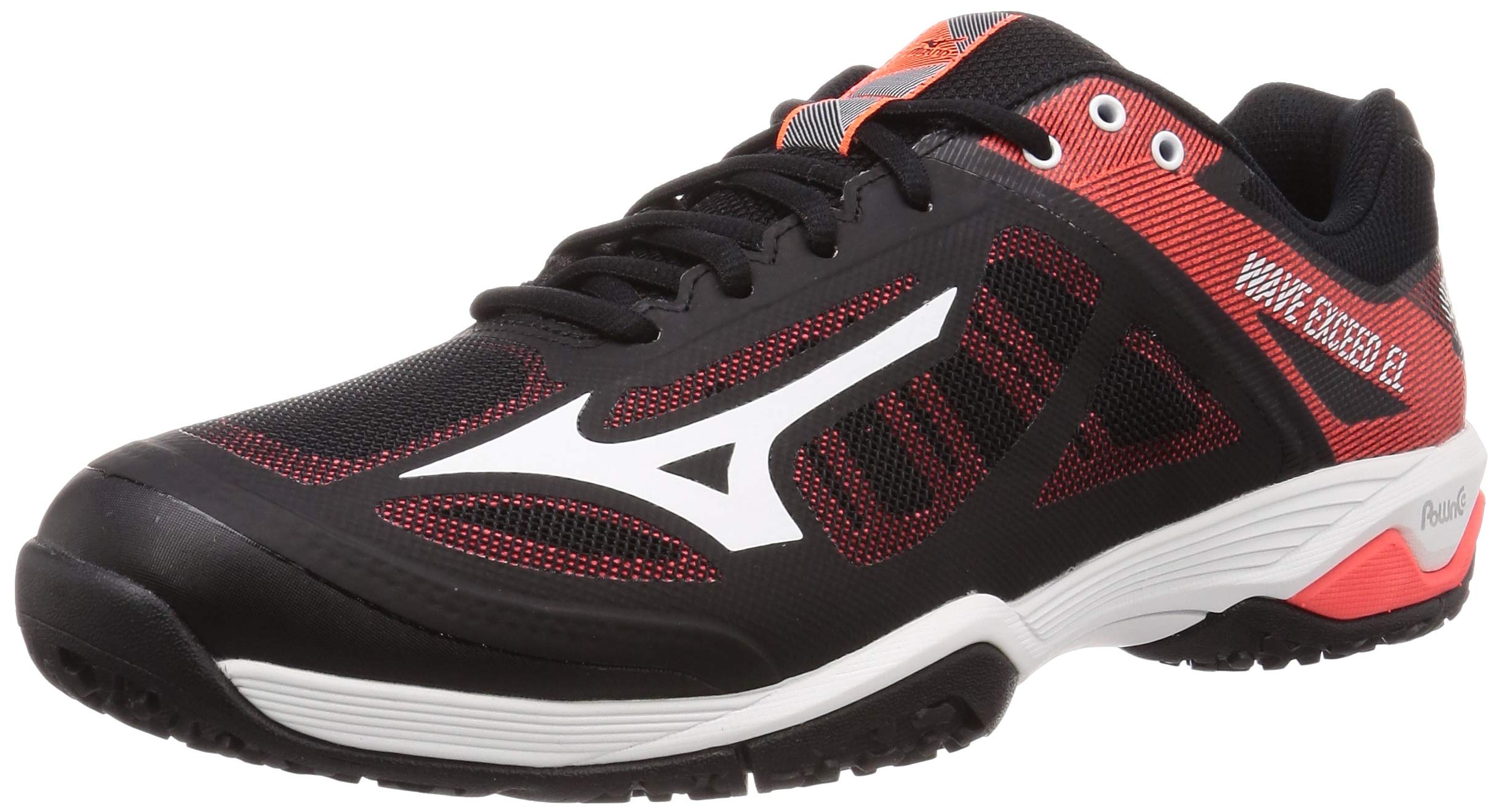 

Tennis Shoes Wave Exceed EL3 WIDE OC Black x White x Coral cm 3E [Mizuno] 23.0