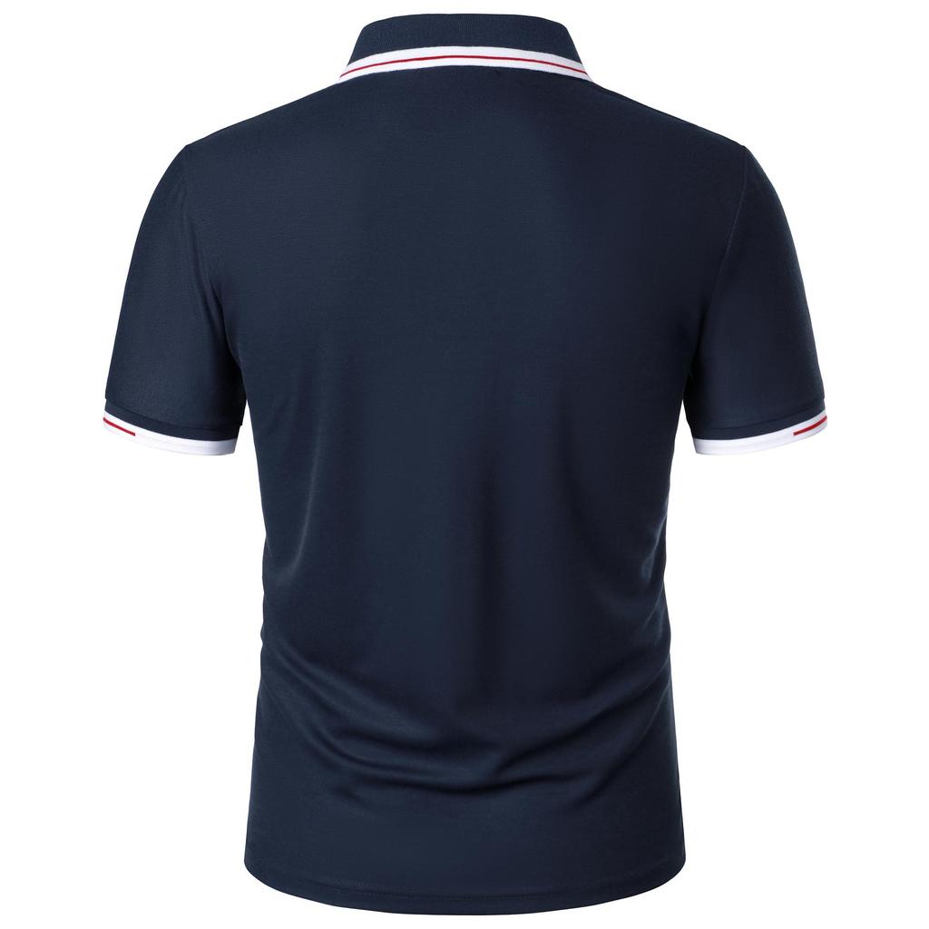 Herr Ny Pikétröja T-shirt Sommar Herr Kortärmad Flerfärgad Krage
