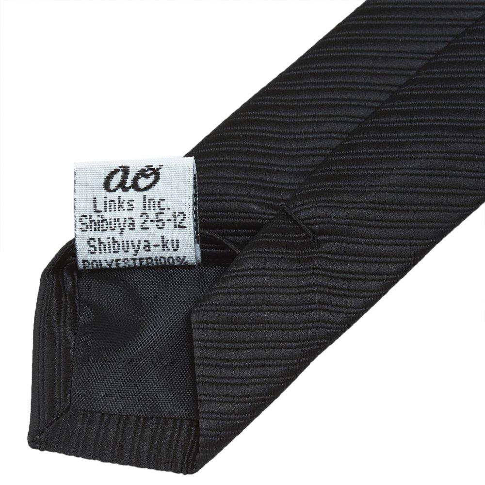 [ao-LABEL] Brand Tie (slim Tie) Available In 25 Colors - PinstripeBlack