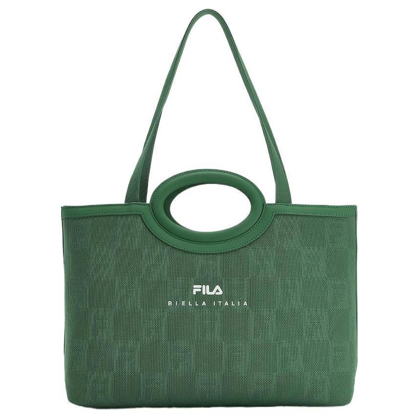 

Новая тканевая сумка-тоут FILA, сумка для покупок, сумка через плечо, дамская сумочка, обычная, цвет «новый изумрудно-зеленый» F13W349172FDG 40.1*13.0*25.4CM