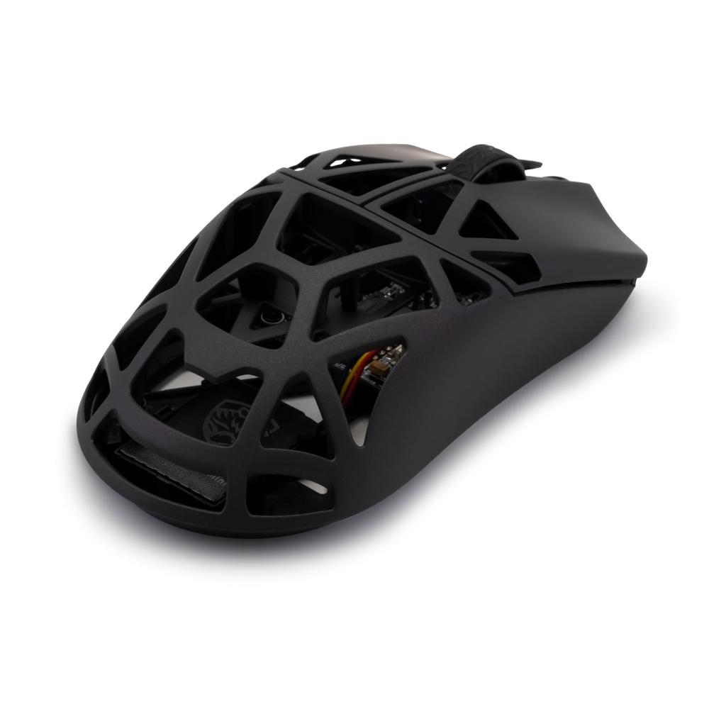 WLMOUSE Beast X Mini Pro Wireless Gaming Mouse with No Side Ambidextrous 8KHz Polling Magnesium Alloy 36g PAW3950HS Sensor Japanese Holes, Design,