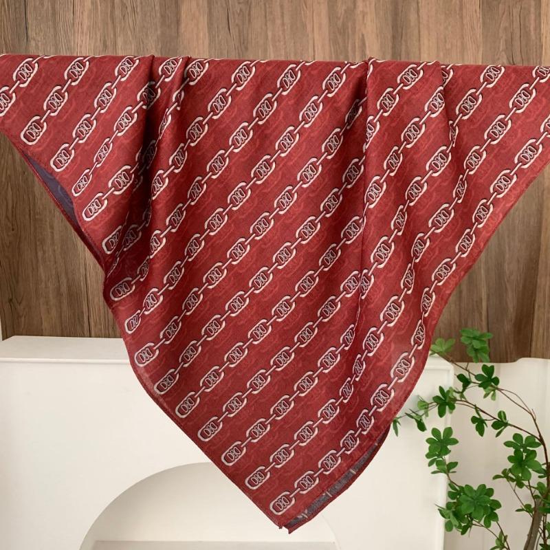 Square scarf new neck scarf scarf small shawl travel bag headscarf versatile cashew flower silk scarf