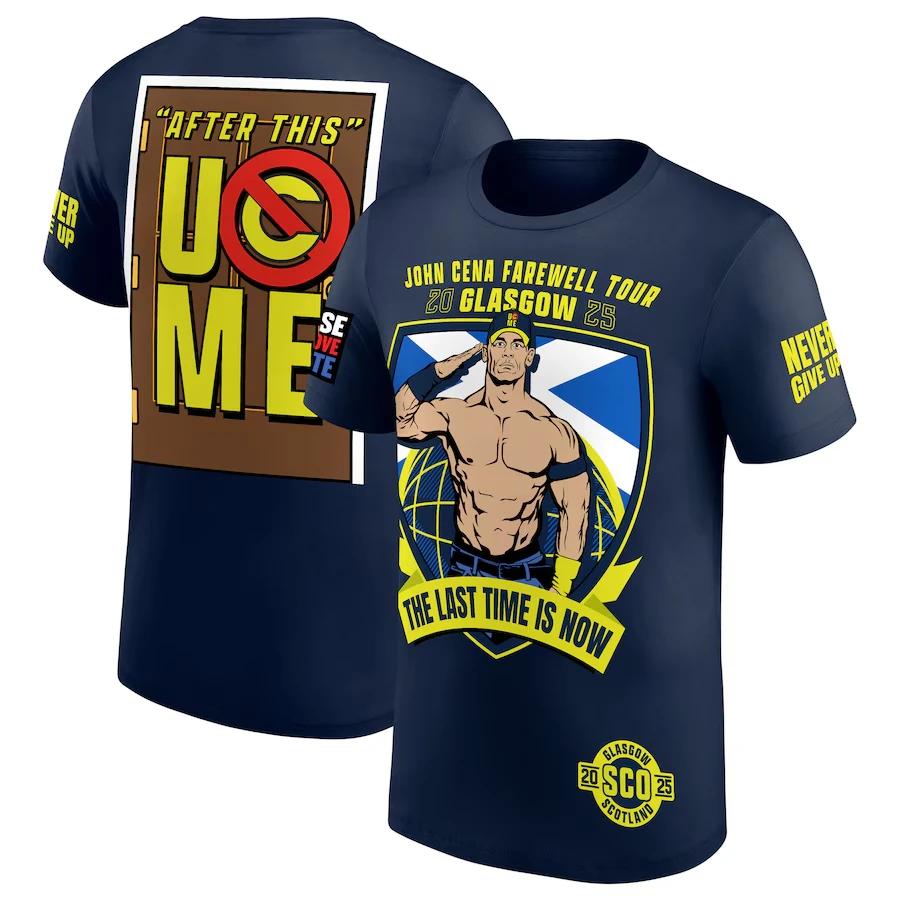 

Мужские футболки с коротким рукавом, модные, с 3D-принтом на тему WWE Джона Сины, с круглым вырезом - Мягкая полиэстеровая ткань средней эластичности, летняя одежда свободного кроя L