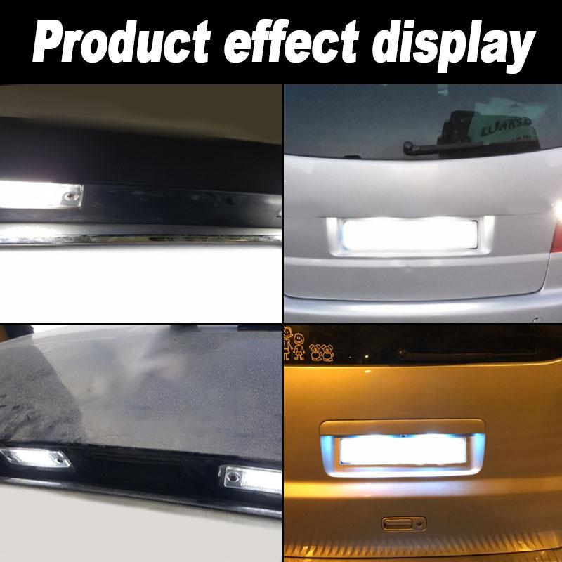 2pcs OEM For VW Transpiarter/T5 2003-2009 Touran 2003-2010 For Skoda Superb 2002-2008LED Number License Plate Light Canbus