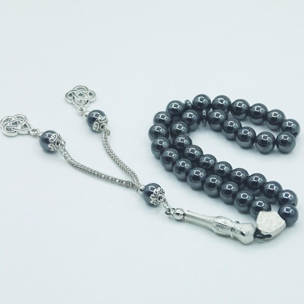 Retro Rosary Beads 33 Beads Tassel Beads Handmade Prayer Beads for Hajj Daily Dhikr