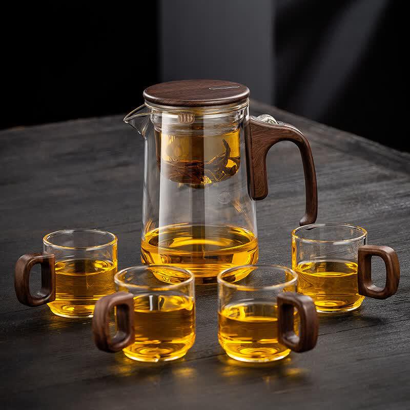 Magnetic Heat-Resistant Glass Tea Infuser Set