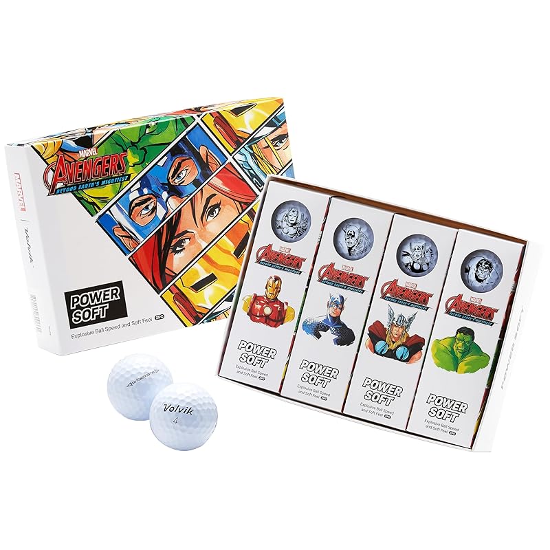 

Volvik volvic marvel MARVEL power soft white 1 dozen