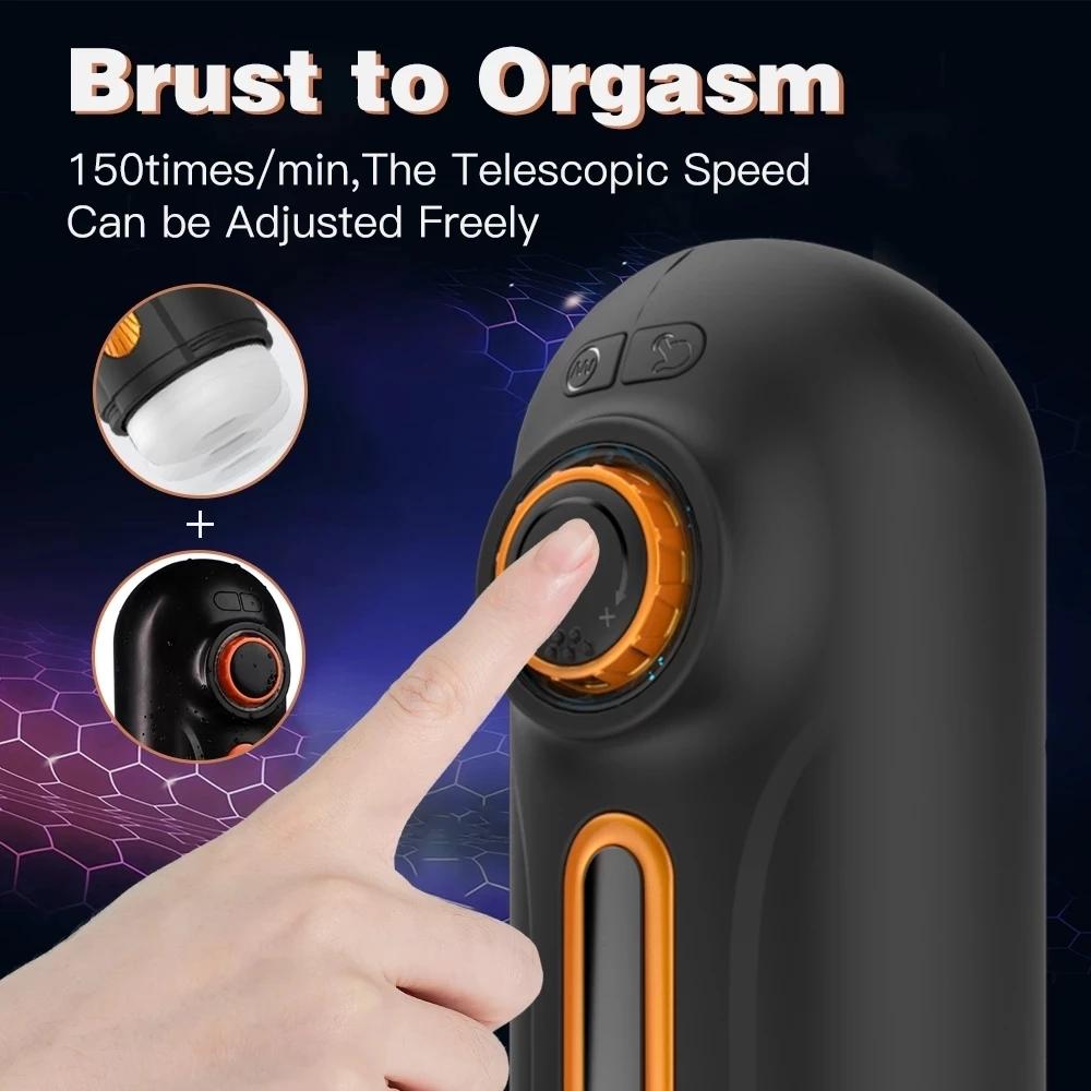 6 IN 1 Masturbation for Men Automatic Telescopic Sucking Blowjob Man Vibrator Masturbator Cup Pussy Real Vagina Sex Toys for Men