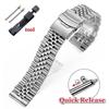 Luxusní nerezový řemínek s rovným zakončením 18mm 19mm 20mm 21mm 22mm 23mm 24mm Náramek pro Jubilee SKX007/009 Kovový řemínek na hodinky