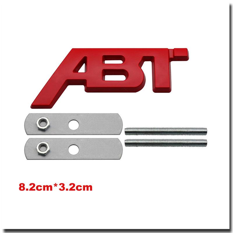 3D Metal ABT Car Trunk Sticker For Golf Polo Sagitar A3 A4 A5 A6 Intake Grille Decoration Accessories